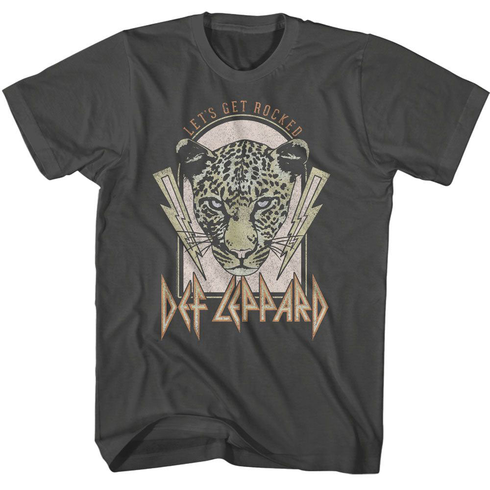 Def Leppard Lightning Bolts Lets Get Rocked T-shirt Front