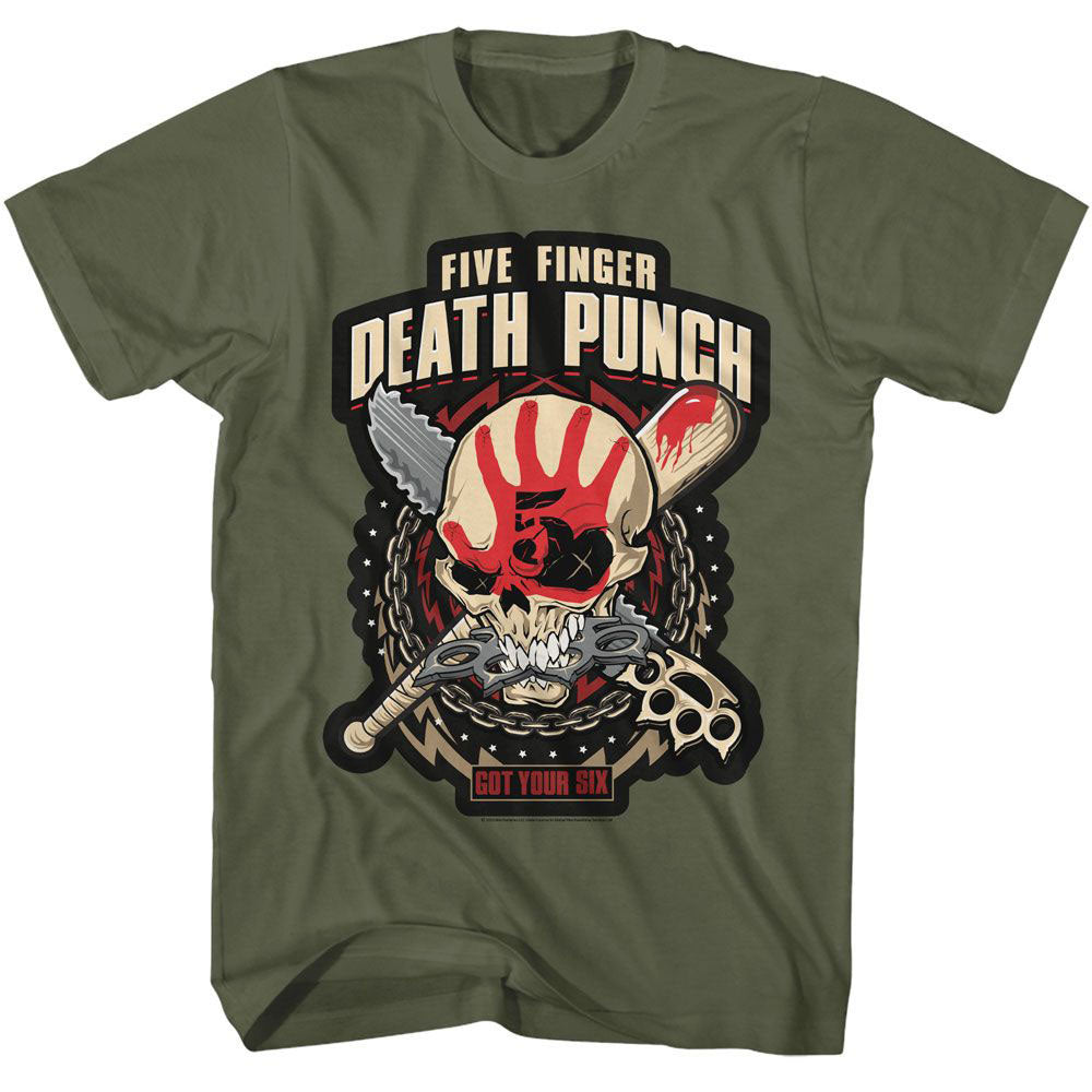 Five Finger Death Punch Got Your Six T-shirt Front