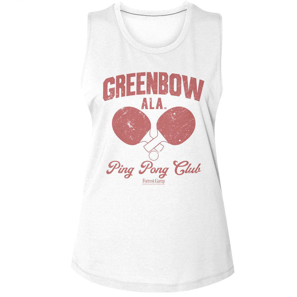 Forrest Gump Greenbow Ping Pong Womens Tank Front