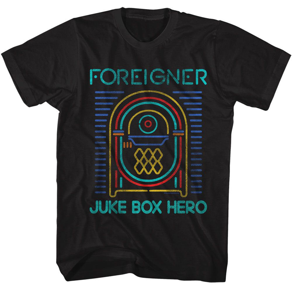 Foreigner Juke Box Hero T-shirt Front