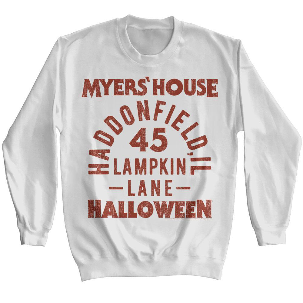 Halloween Halloween Myers House Text Sweatshirt