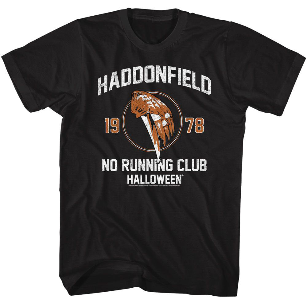 Halloween No Running Club T-shirt Front