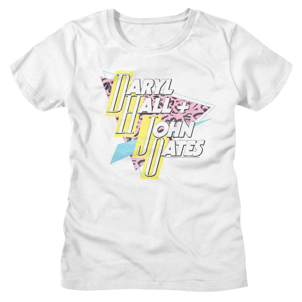 Hall And Oates 80s Triangle Junior Top Front
