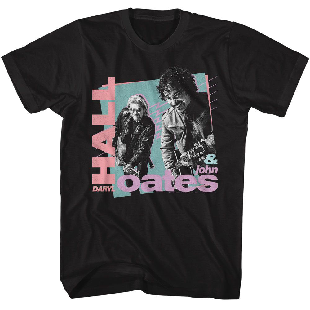 Hall And Oates Rockin Out 80s Shapes T-shirt Front