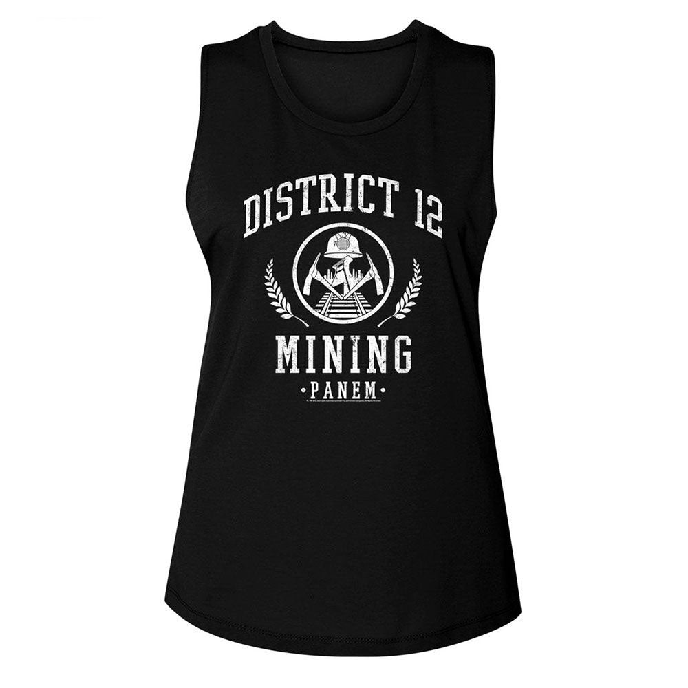 Hunger Games D12 Mining Womens Tank Front