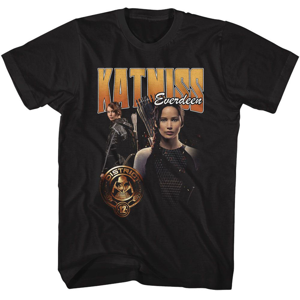 Hunger Games Katniss Duo Photo T-shirt Front