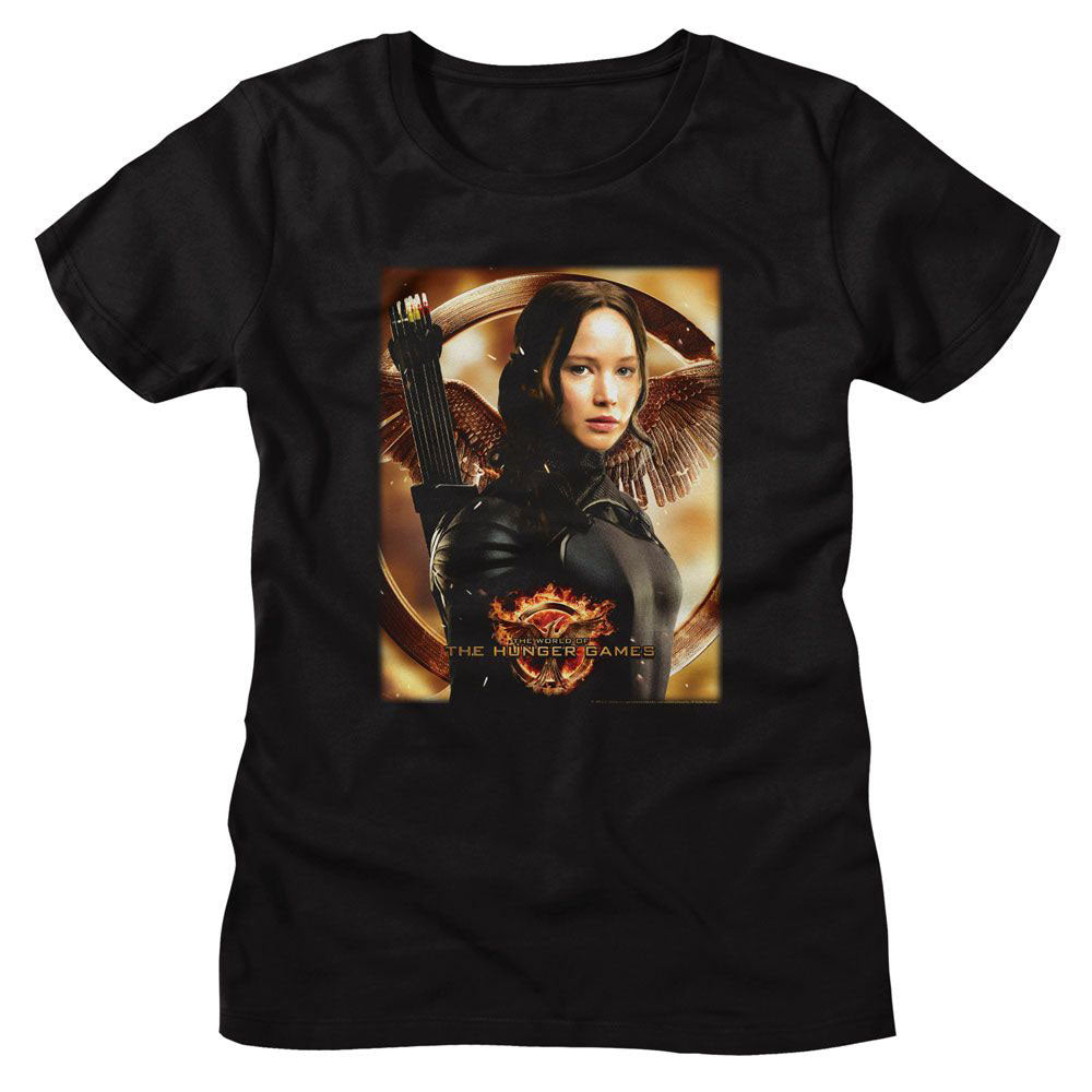 Hunger Games Katniss Mockingjay Bg Junior Top Front