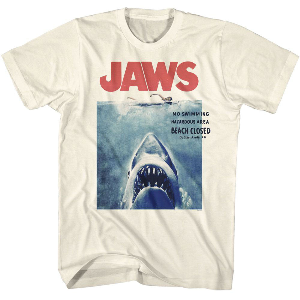 Jaws No Swimming T-shirt Front