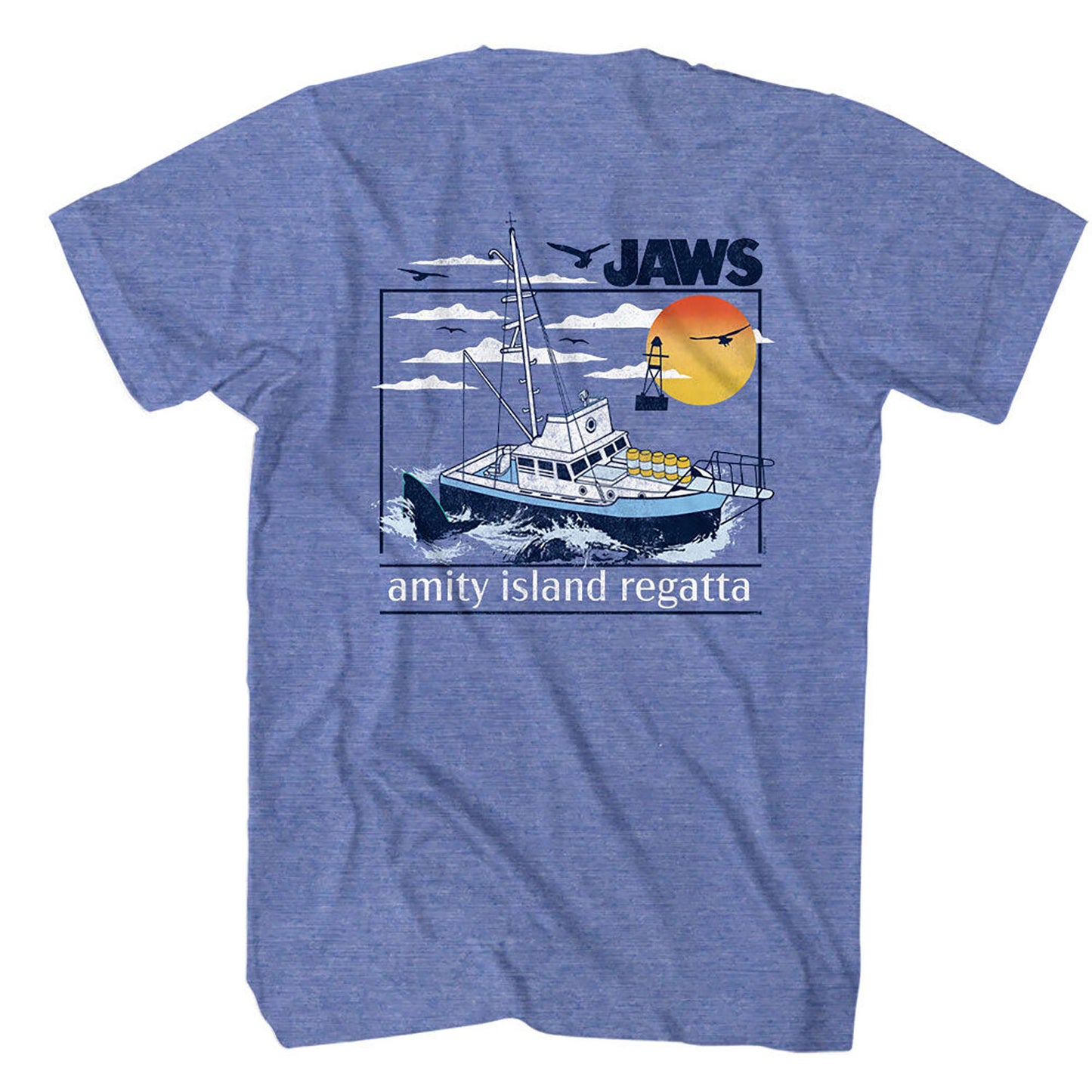 Jaws Amity Island Regatta T-shirt Back