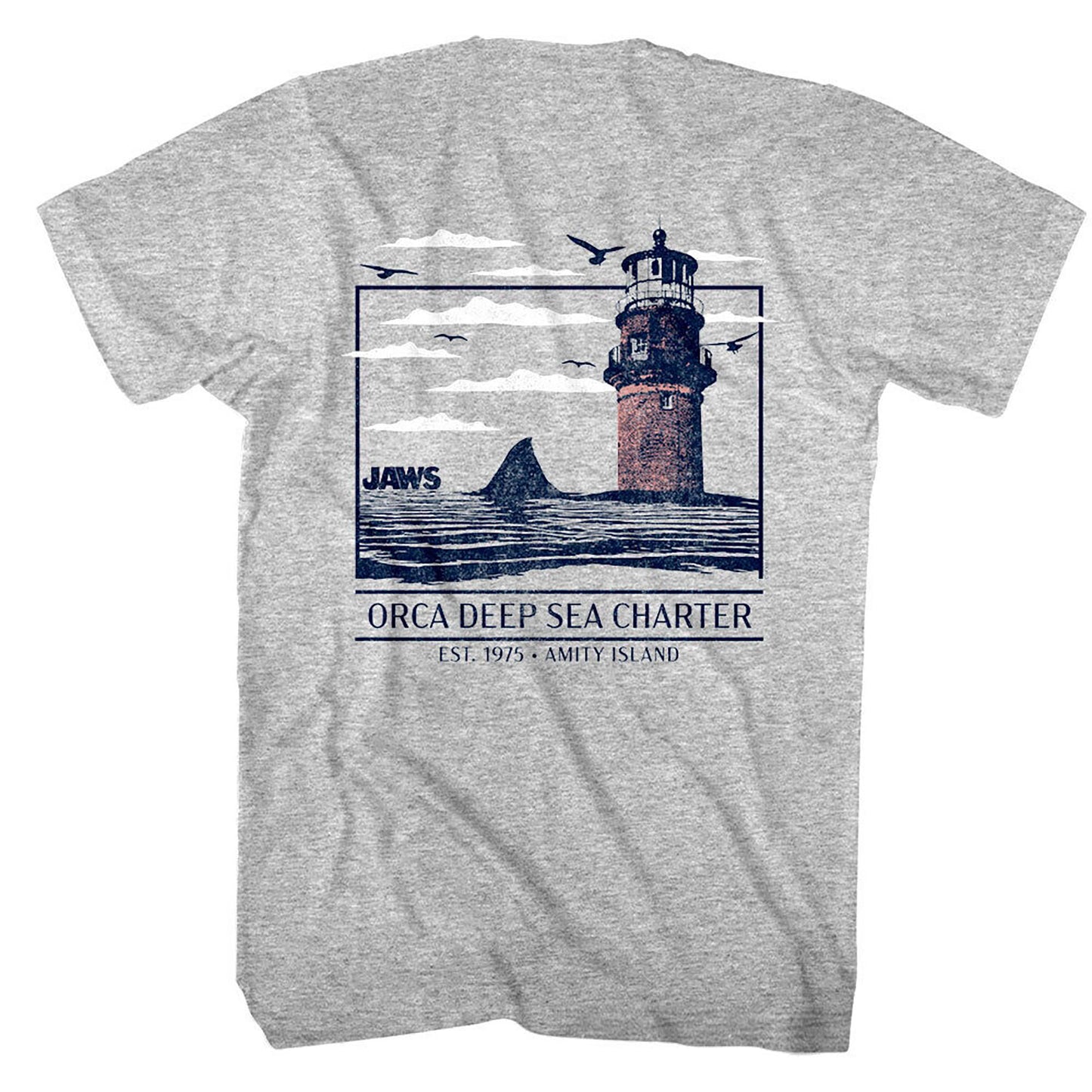 Jaws Orca Deep Sea Charter T-shirt Back