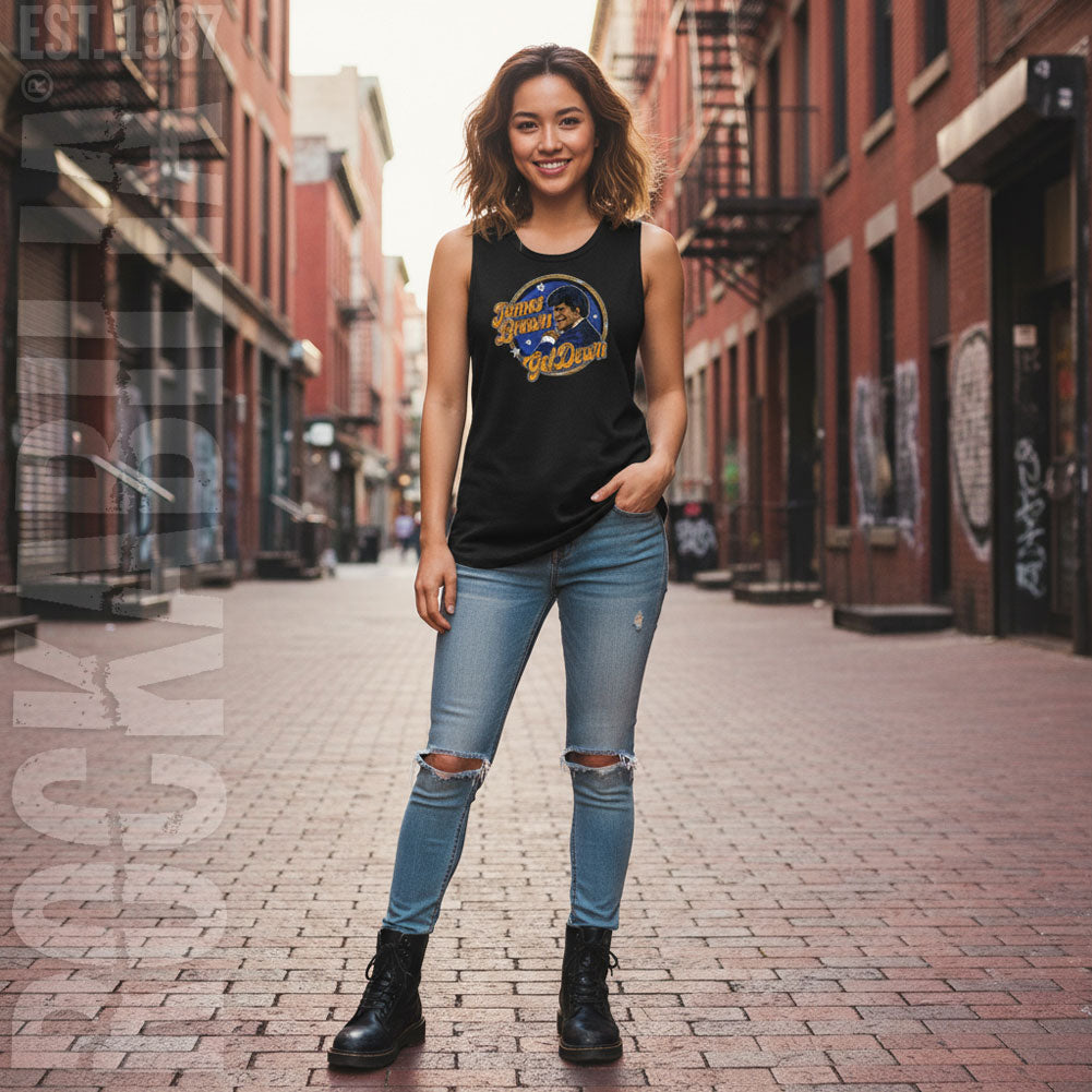 James Brown Get Down Circle Womens Tank
