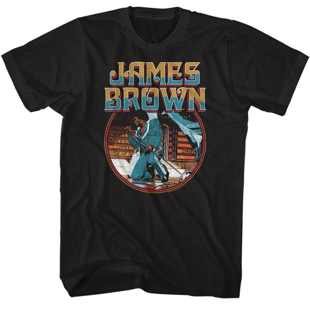 James Brown Kneel Circle T-shirt Front