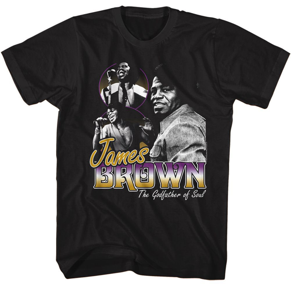 James Brown Godfather Of Soul T-shirt Front