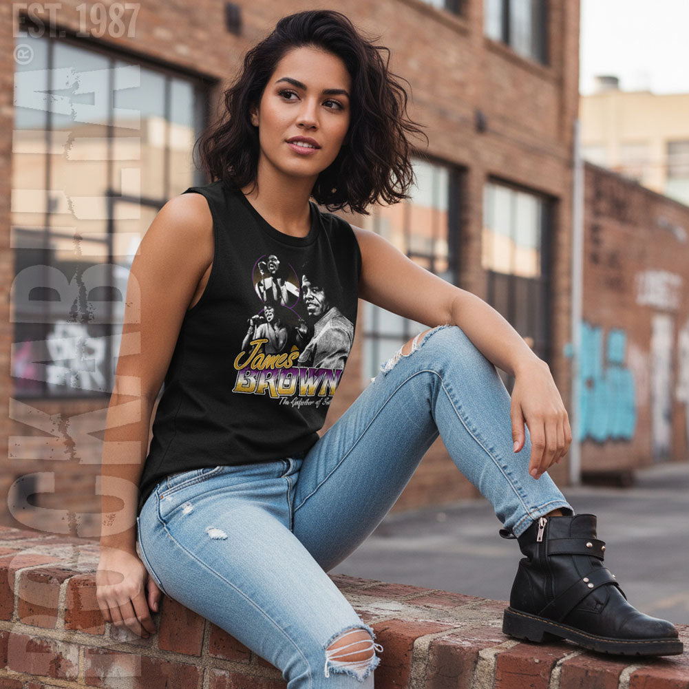 James Brown Godfather Of Soul Womens Tank Alt 2