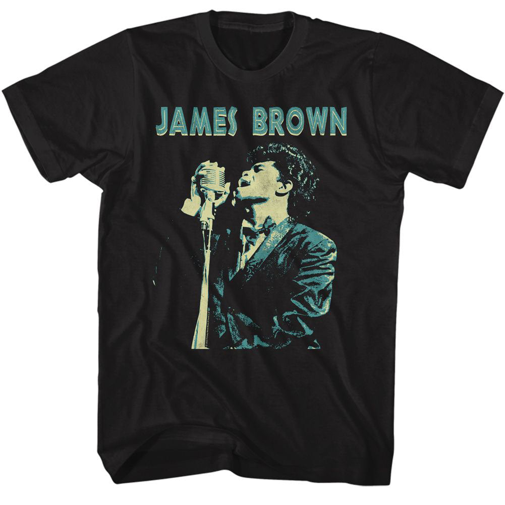 James Brown Jb Singing T-shirt Front