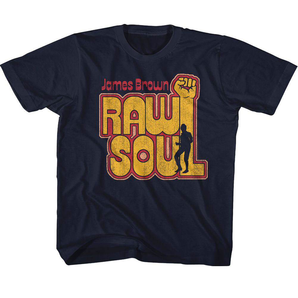 James Brown Raw Soul Kids Childrens T-shirt Front