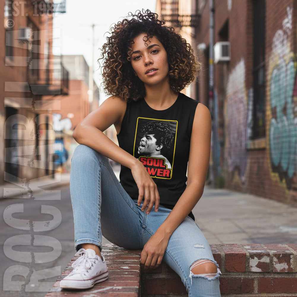 James Brown Soul Power Womens Tank