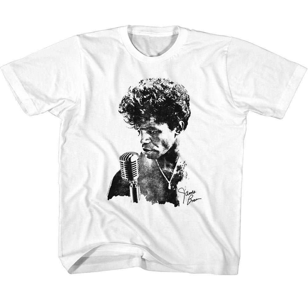 James Brown Jb Microphone Youth T-shirt Front