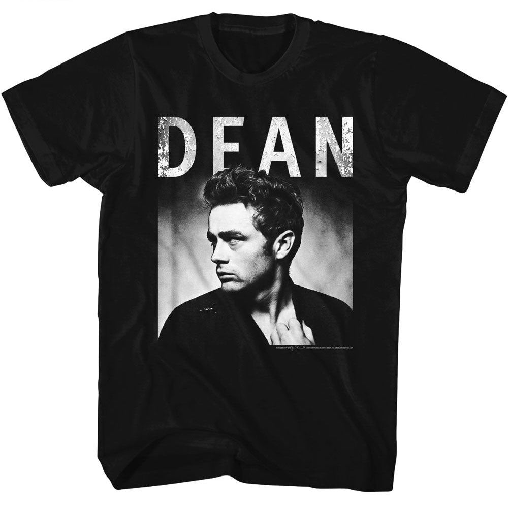 James Dean Bw Wall T-shirt Front