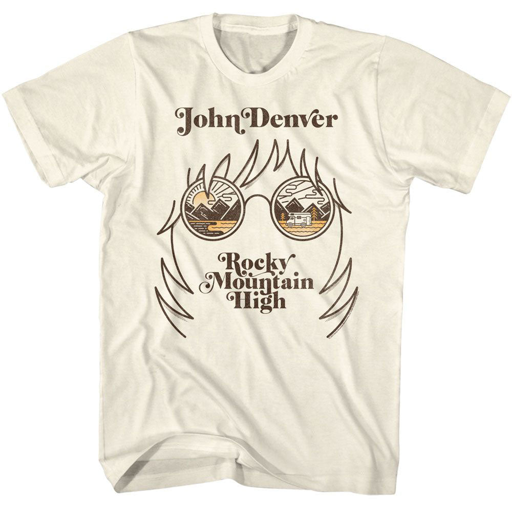 John Denver Landscape Glasses T-shirt Front