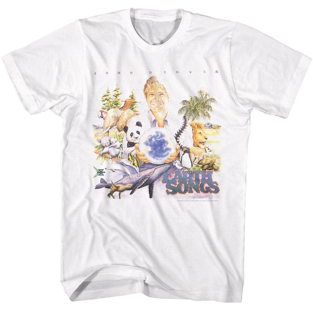 John Denver Earth Songs Album Cover T-shirt Front