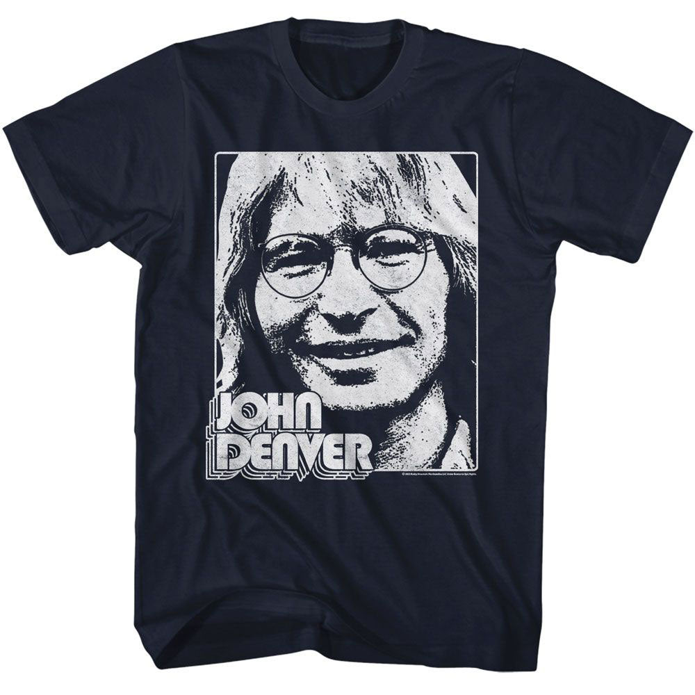 John Denver Simple Face T-shirt Front