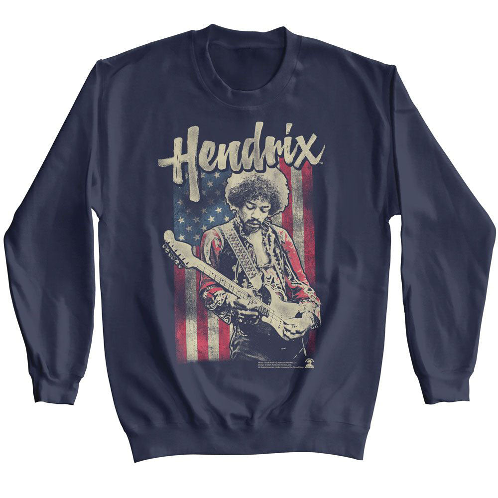 Jimi Hendrix Flag Sweatshirt Front