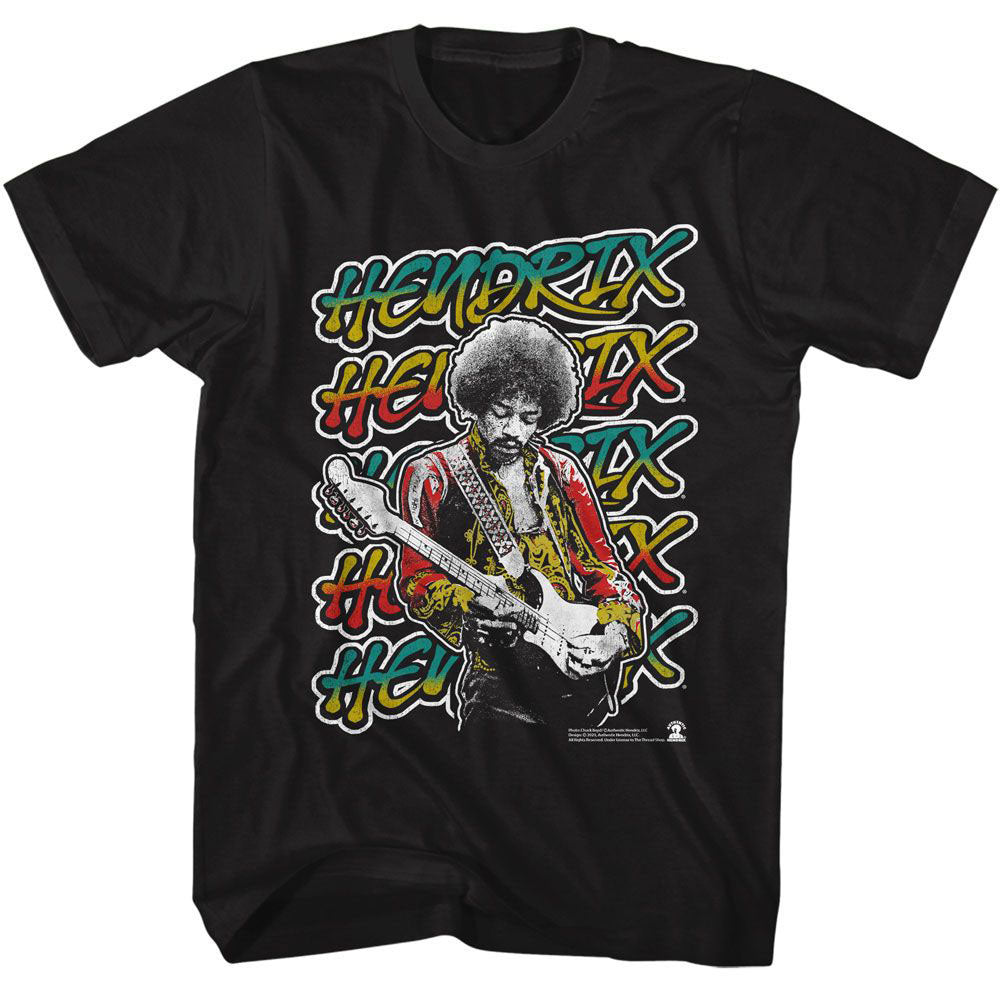 Jimi Hendrix Bold As Jimi T-shirt Front