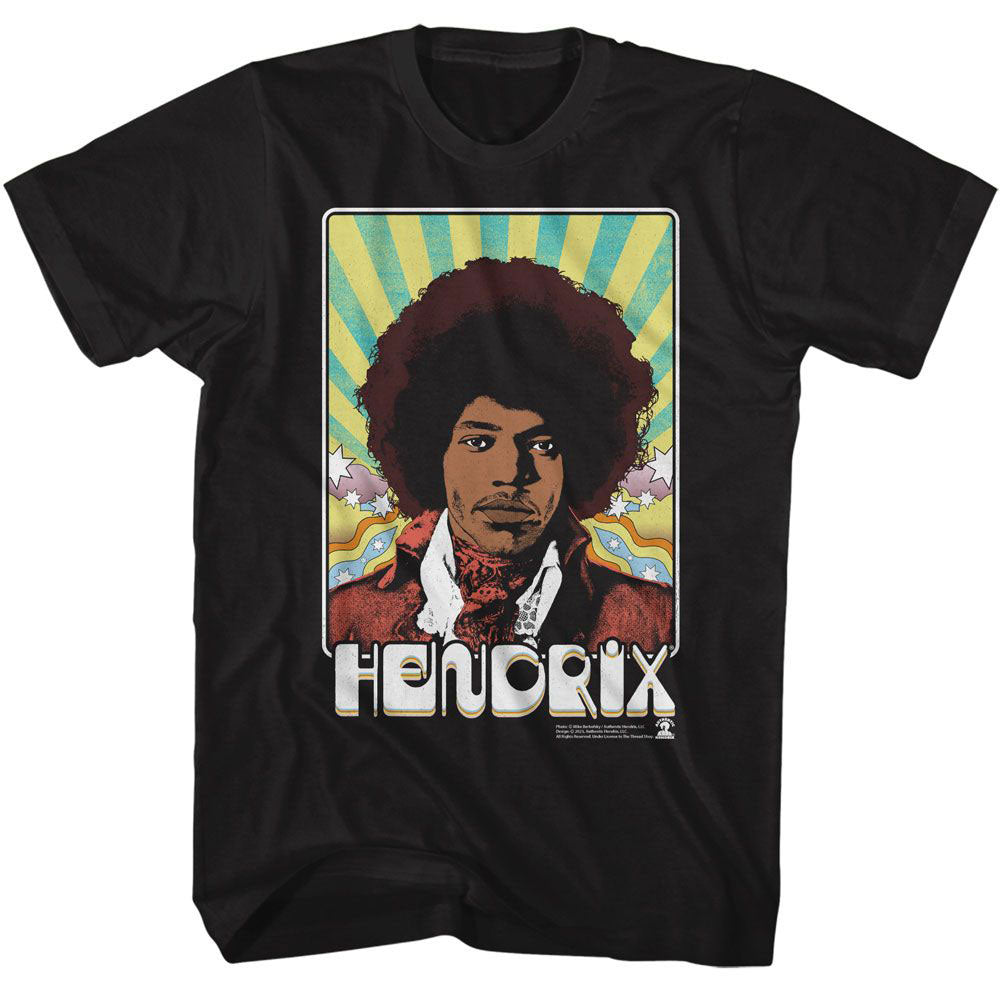 Jimi Hendrix Psychadelic Card T-shirt Front