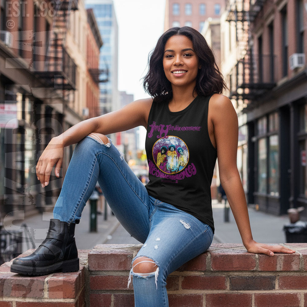Jimi Hendrix Experienced Circle Womens Tank Alt 2
