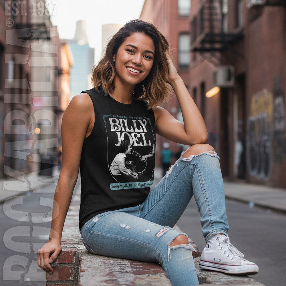 Billy Joel Poster Womens Tank Alt 2