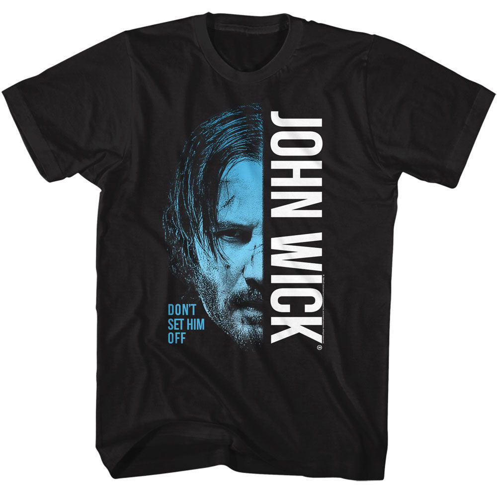 John Wick Half Face T-shirt Front