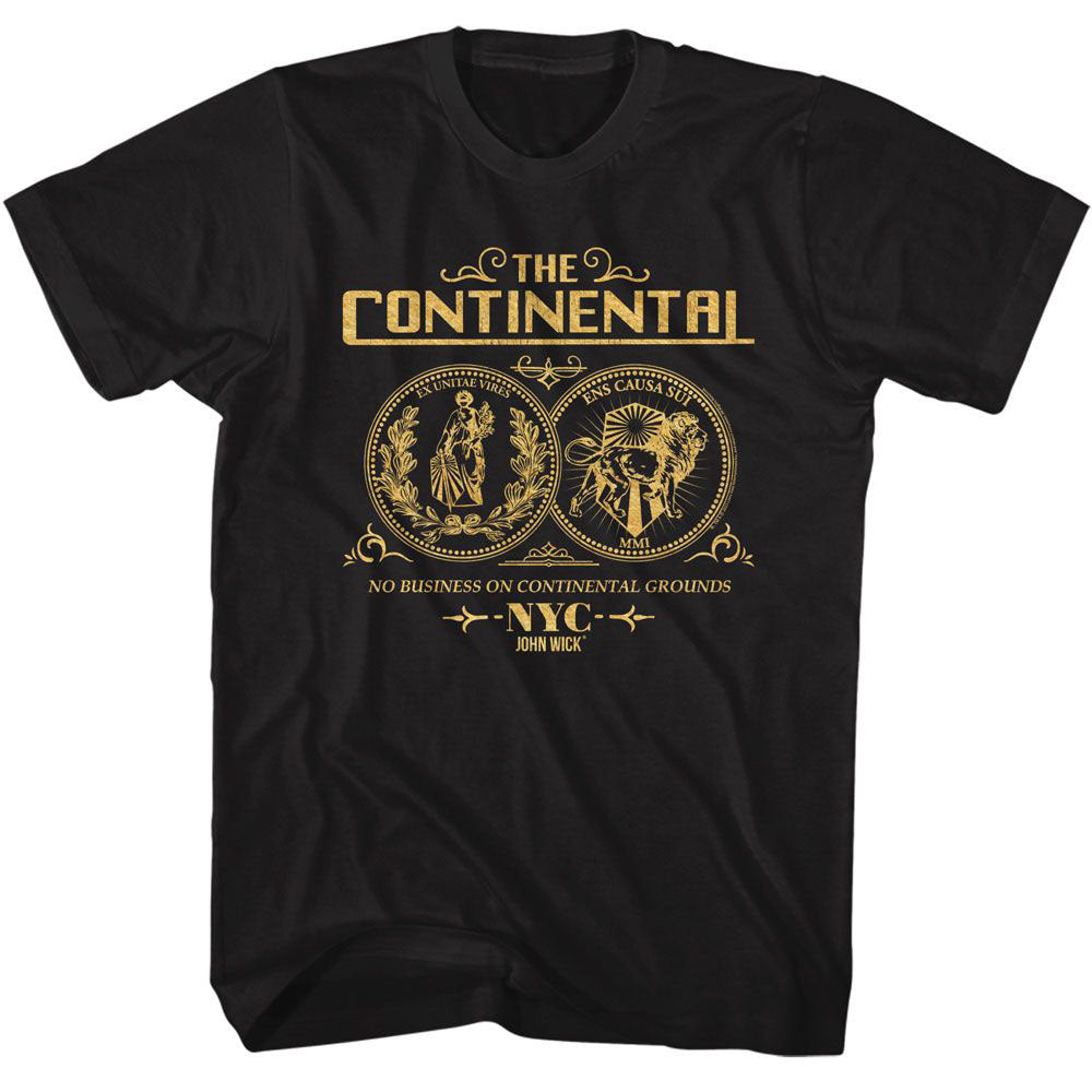 John Wick Coin Double Sided T-shirt Front