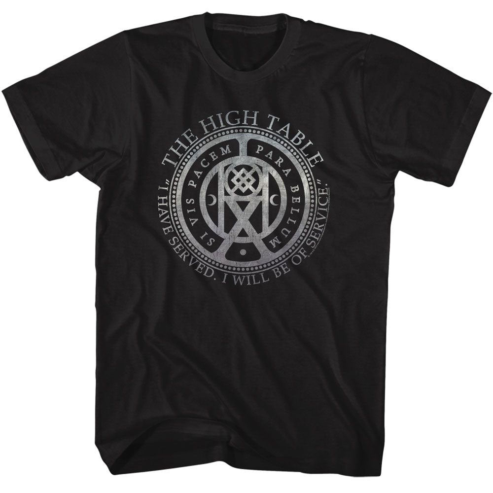 John Wick High Table Coin Symbol T-shirt Front