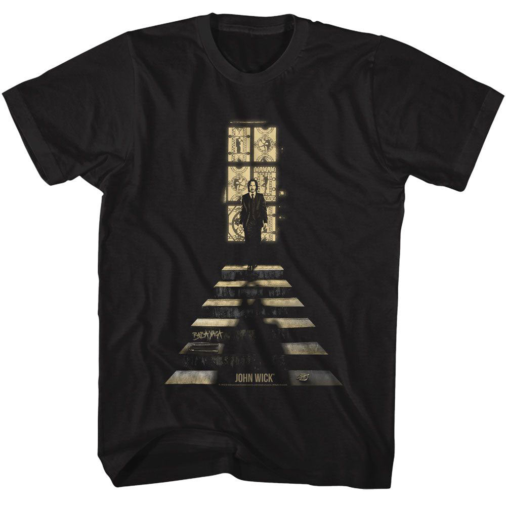 John Wick Stained Glass Window T-shirt Front