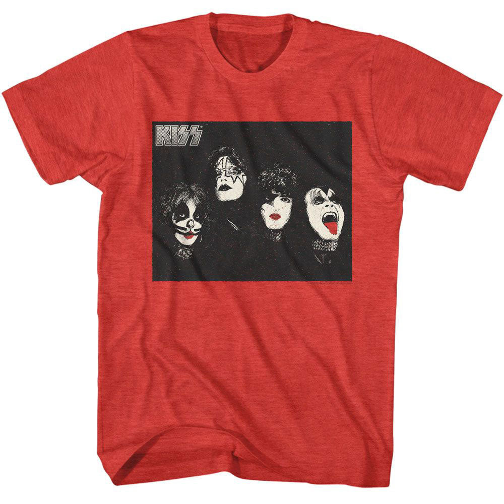 KISS Kiss Halftone Photo T-shirt Front