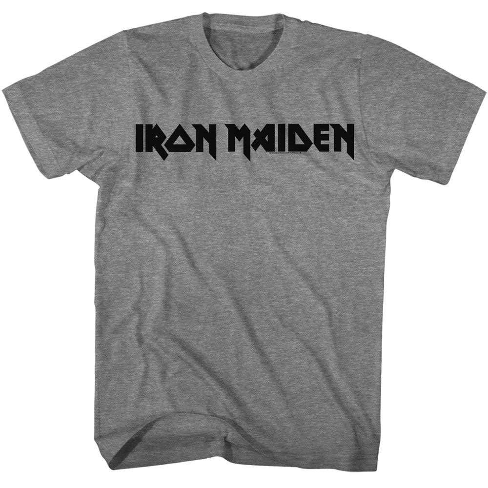 Iron Maiden 1 Color Logo T-shirt Front