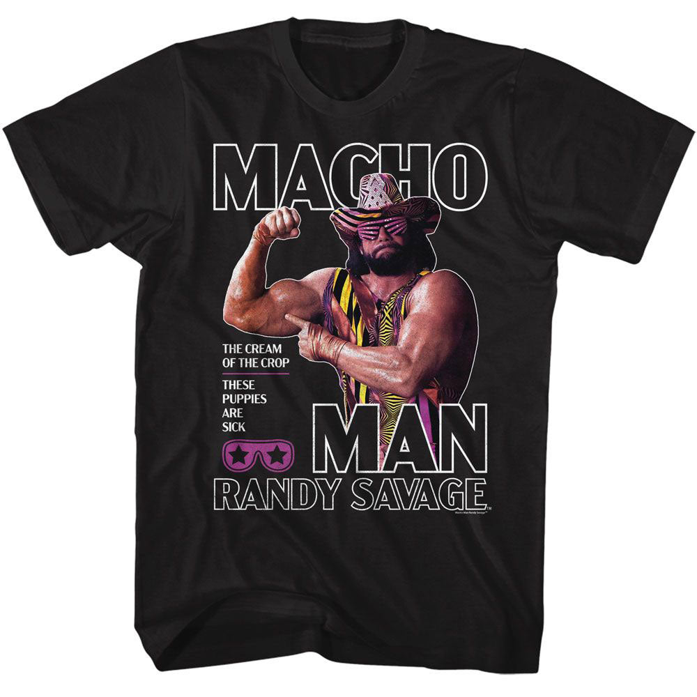Macho Man Flex T-shirt Front