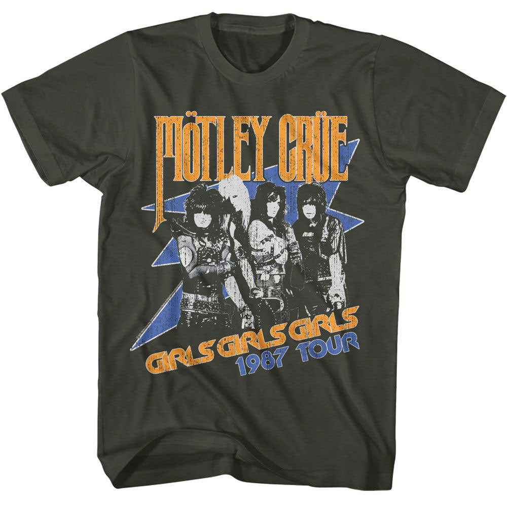 Motley Crue Girls Girls Girls 1987 Tour T-shirt Front