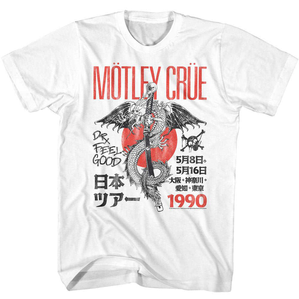 Motley Crue Jpn Tour 90 T-shirt Front