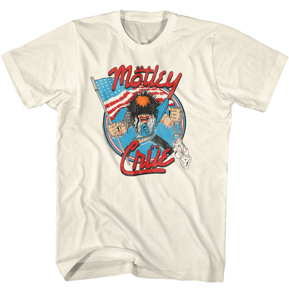 Motley Crue Allister With Us Flag T-shirt Front