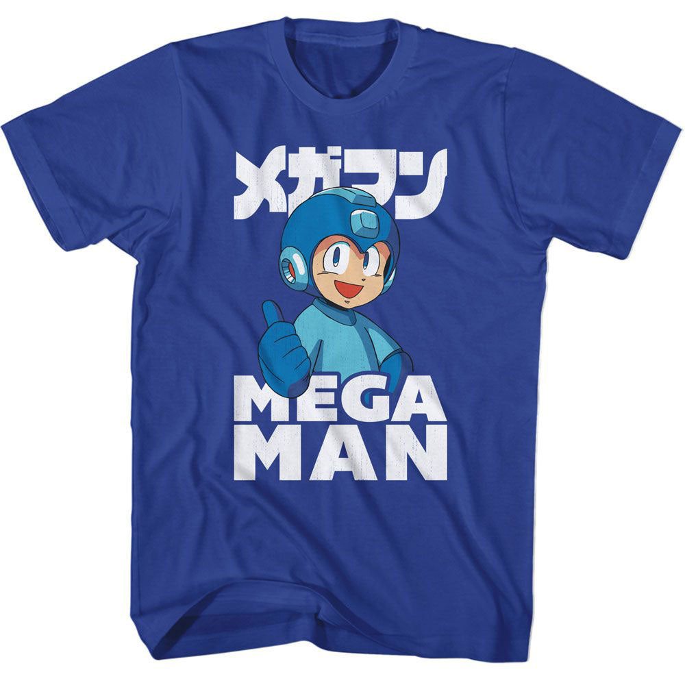 Mega Man Thumbs Up T-shirt Front