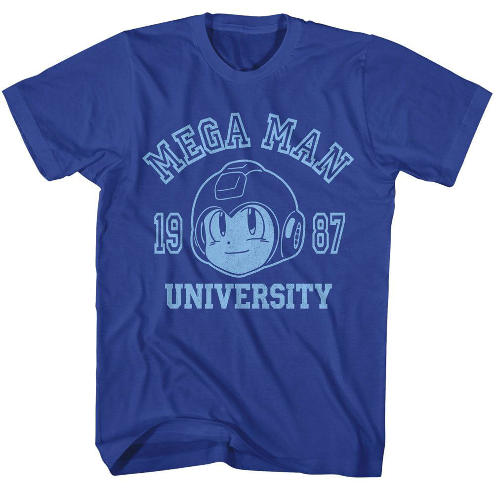 Mega Man Mega University T-shirt Front
