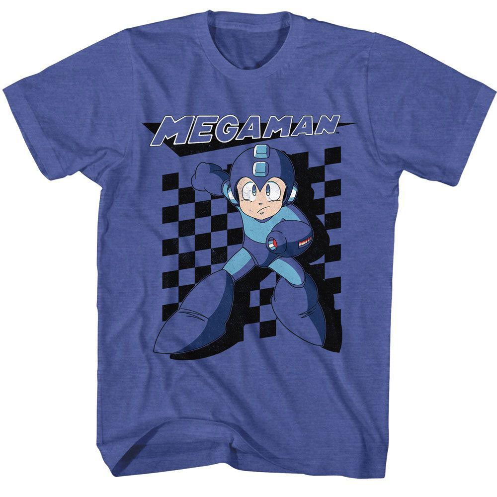 Mega Man Checkered T-shirt Front