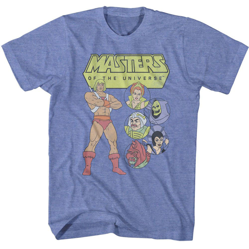 Masters Of The Universe Motu Character Circles T-shirt Front