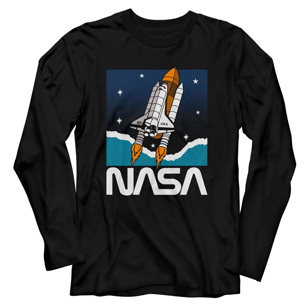 NASA Nasa Shuttle In Space Long Sleeve Front