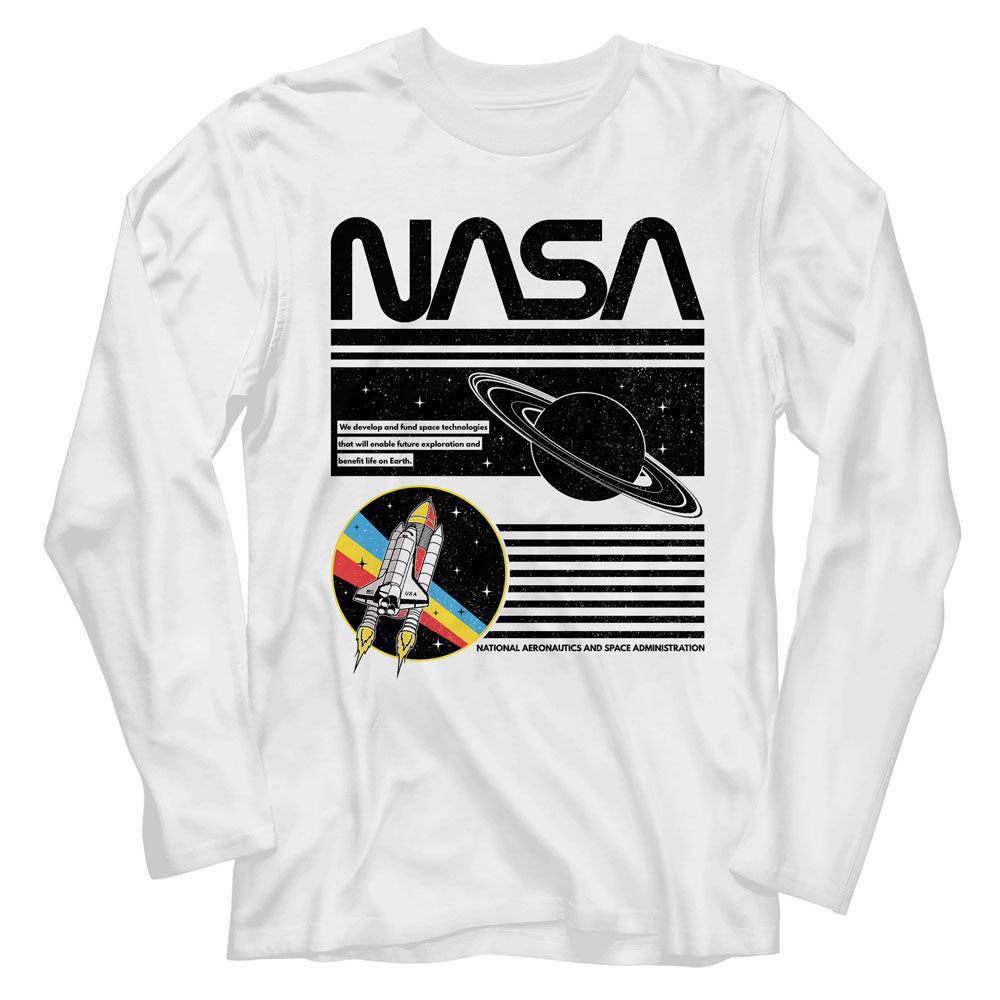 NASA Nasa Saturn Long Sleeve Front