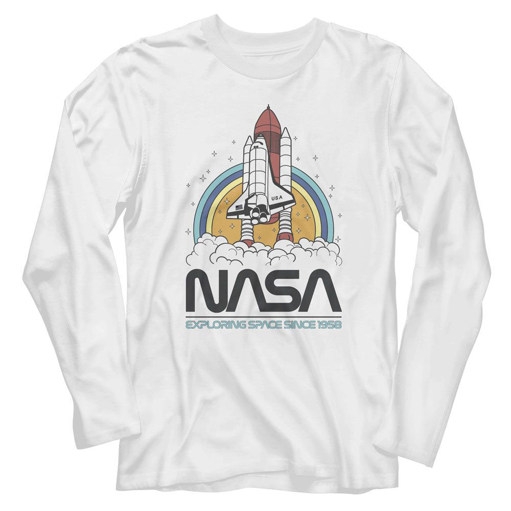 NASA Nasa Exploring Space Circles Long Sleeve Front