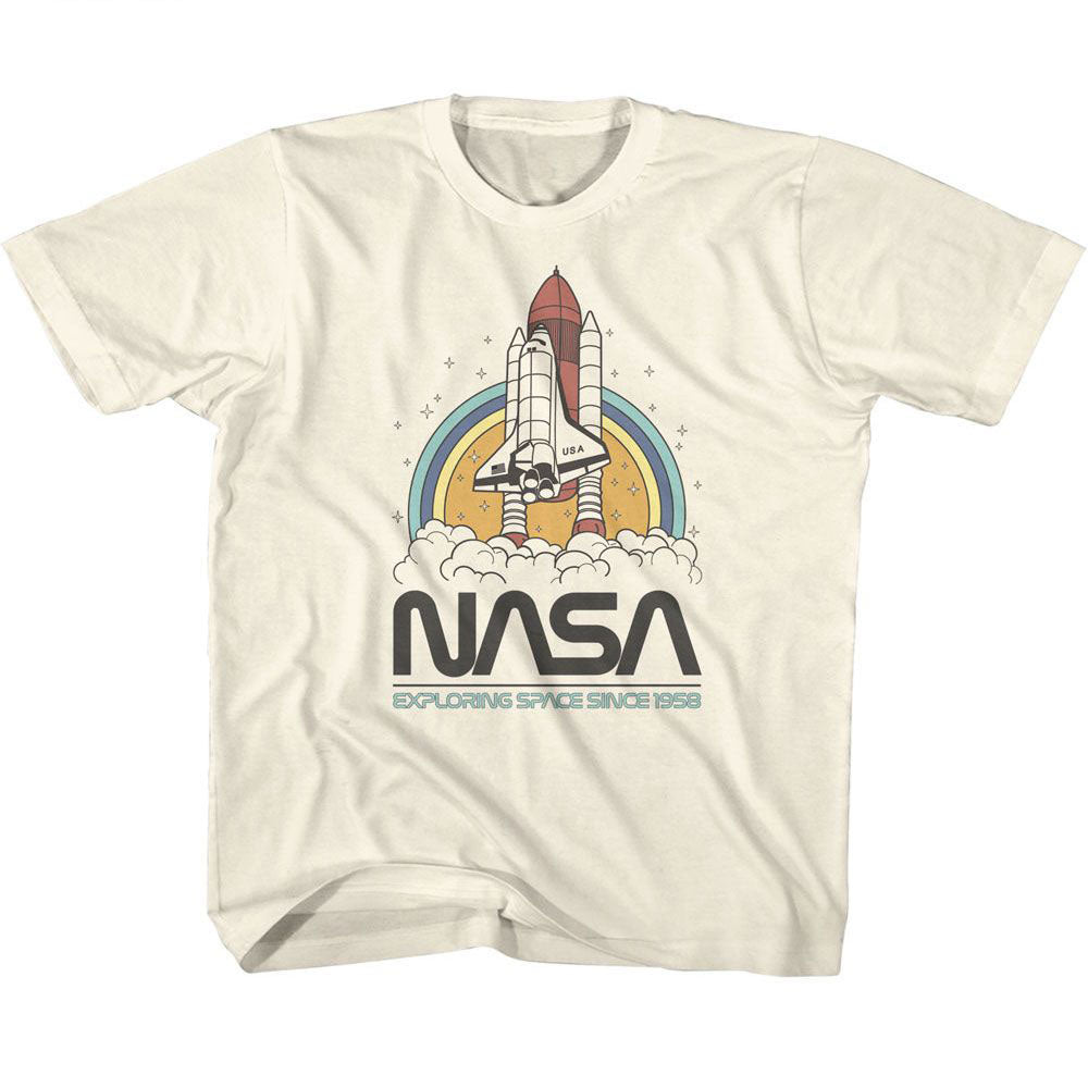 NASA Nasa Exploring Space Circles Youth T-shirt Front