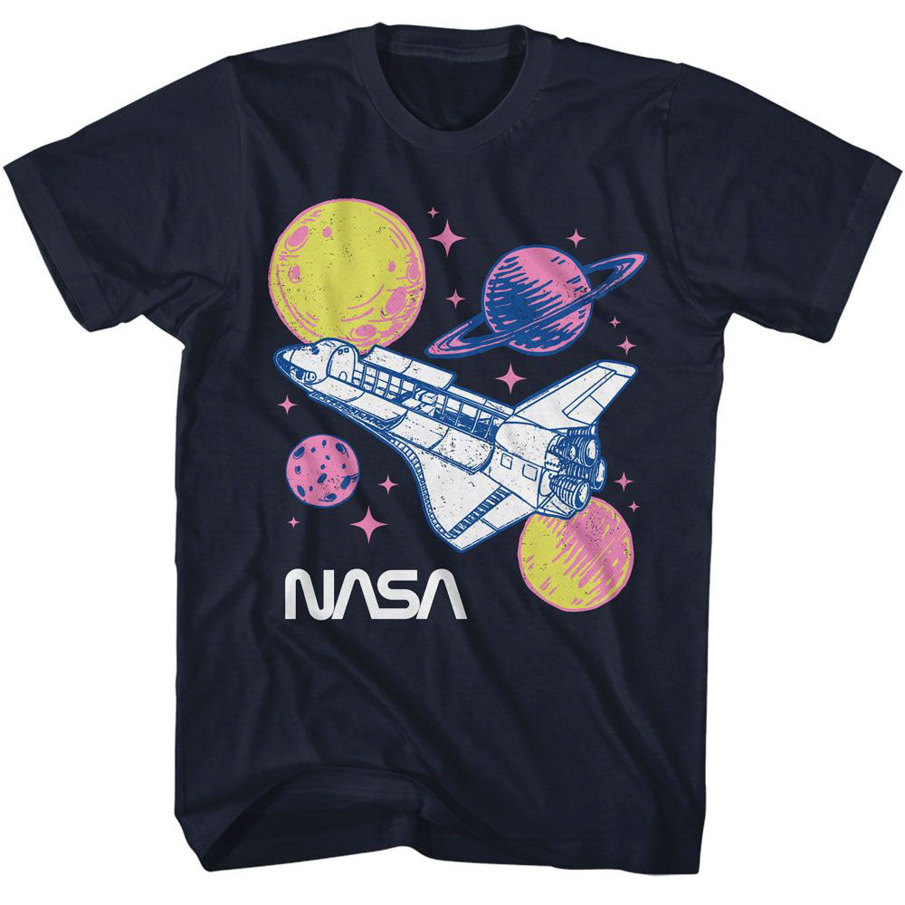 NASA Nasa Pastel Planets T-shirt Front